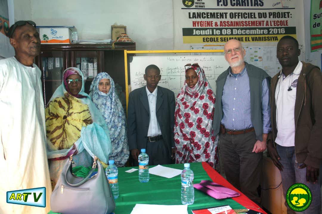 Visite des responsables de caritas au siège de l&rsquo;association Aide et Protection des Enfants à Teyarett